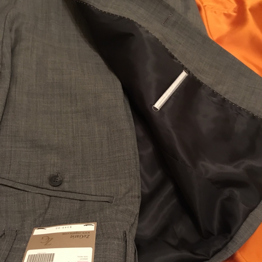🔆 100% WOOL 2-PC. SUIT CHARCOAL GREY